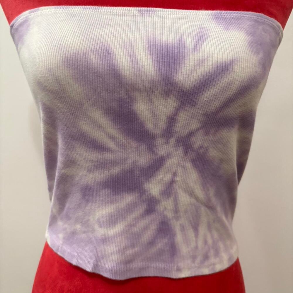 Purple and white tie dye